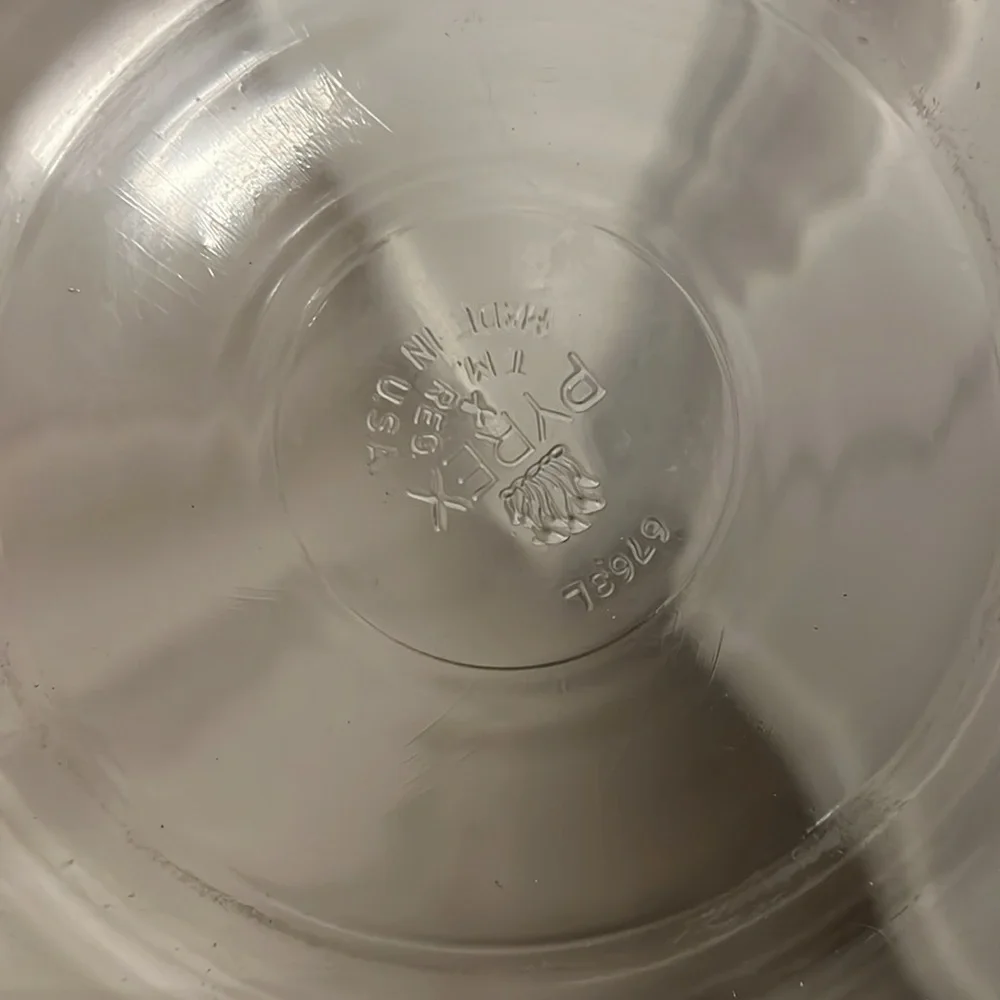 Vintage Pyrex Flameware #6283 Double Boiler Pot & Lid Set